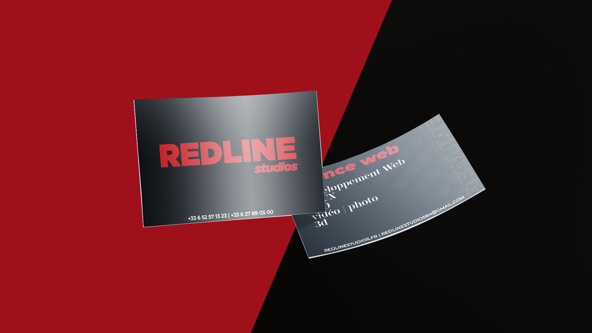 mockup carte de visite redline studio